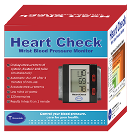 Home Aide Heart Check Blood Pressure Monitor Wrist Cuff – Ample