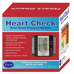 Home Aide Heart Check Blood Pressure Monitor Wrist Cuff – Ample Medical
