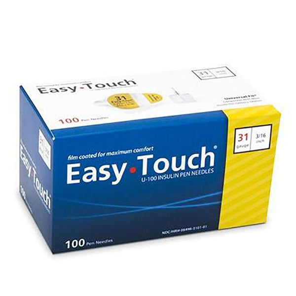 Easy Touch Pen Needles, 29g, 1/2 Inch (12.7mm) - Diabetic Pen Needles